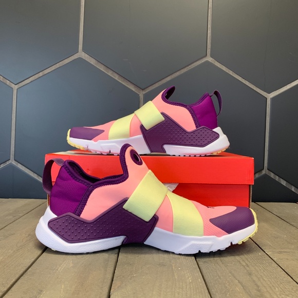 Nike Huarache Extreme GS Pink Citron Running Shoes - Picture 2 of 7